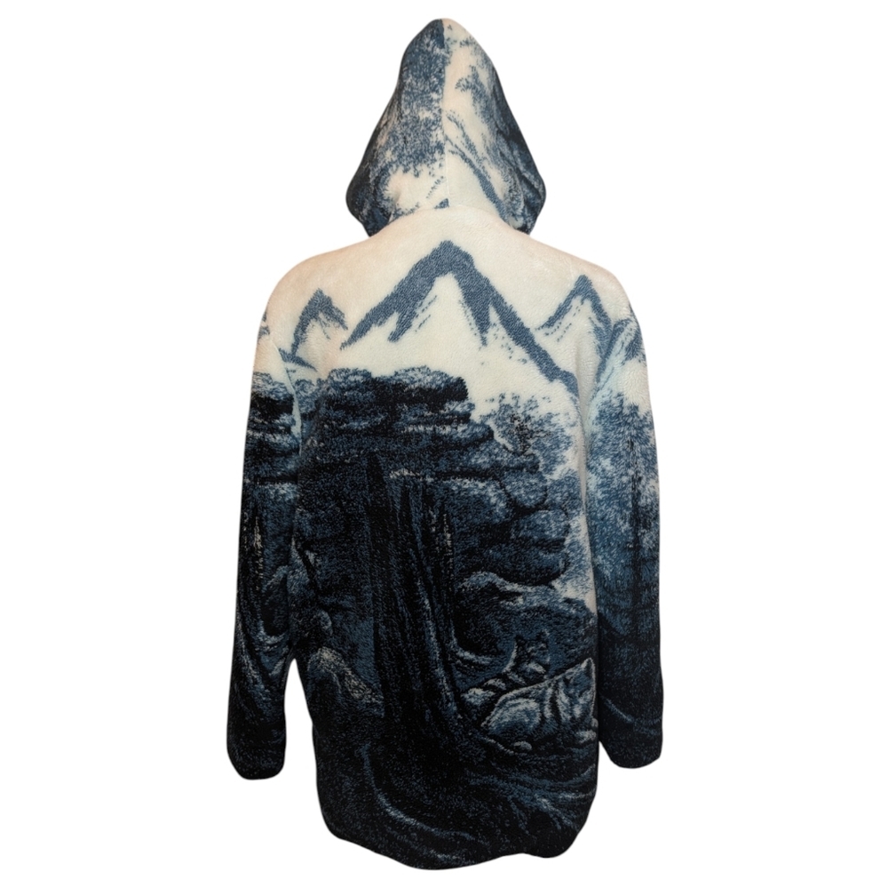 Vintage Country Comfort Wolf Mountain Sherpa Zip Hoodie XL - Picture 4 of 12